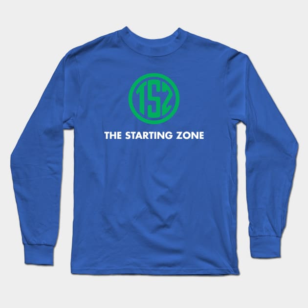 TSZ Green Logo with White Title Long Sleeve T-Shirt by The Starting Zone